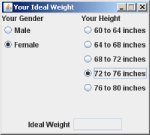 Ideal Weight GUI